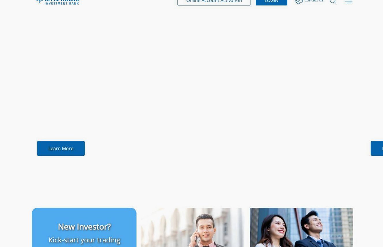 Screenshot of the Affin Hwang (Affin Hwang Investment Bank / now Affin Investment) website